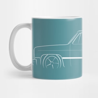 Chevy K5 Blazer - profile stencil, white Mug